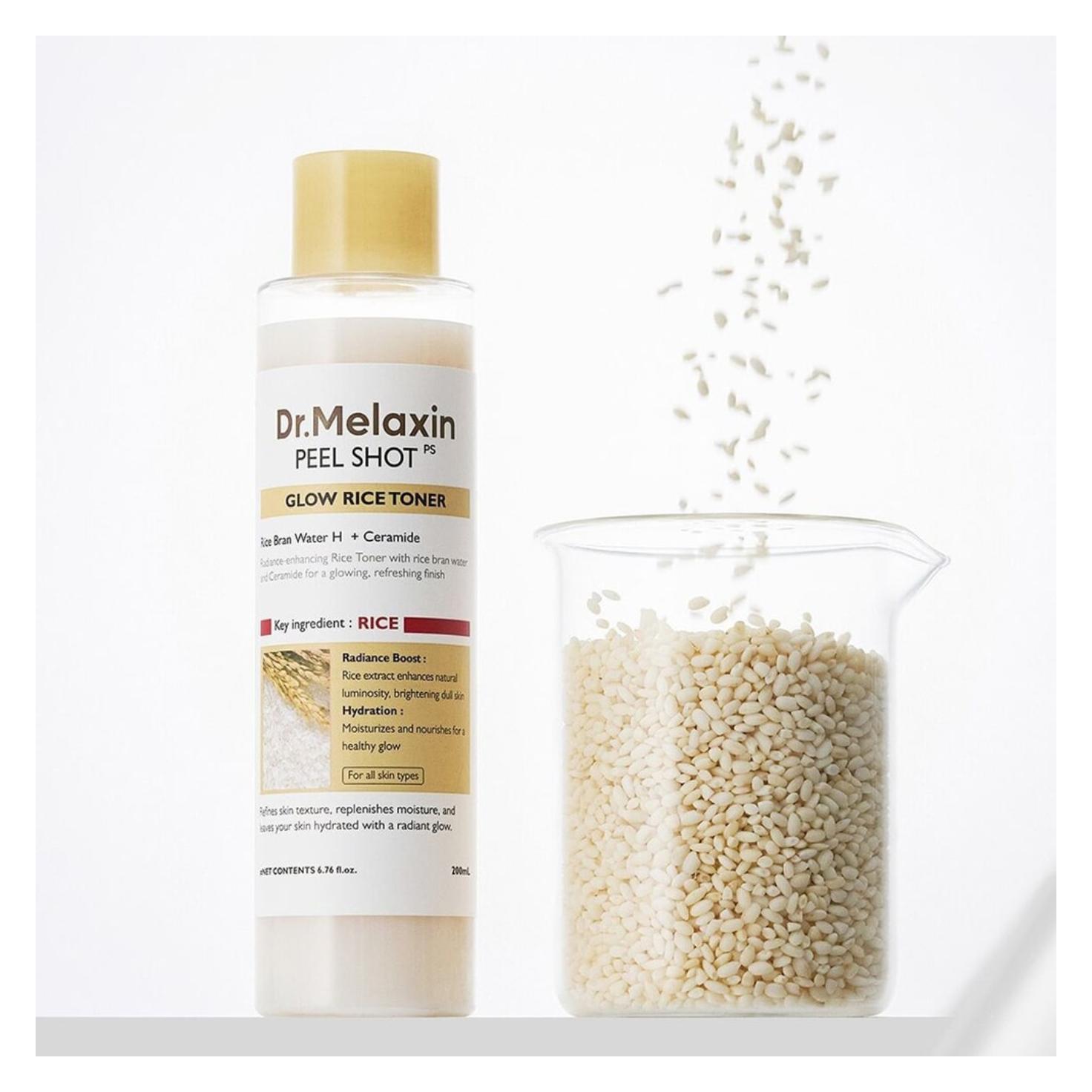 Dr.Melaxin Glow-Toner mit Reis (Reinigungspeeling, 200 ml) (0000099584)
