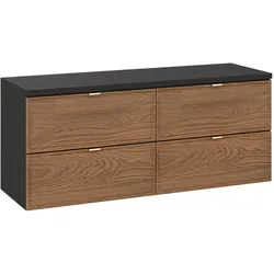 WASCHTISCHUNTERSCHRANK 120.2cm Elena Holz und Schwarz