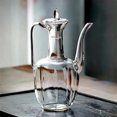 Uplift Essentials Traditional Song Style High Borosilicate Glass Teapot For Kung Fu Tea Traditional Song Style High Borosilicate Glass Teapot For Kung Fu Tea