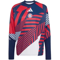 adidas FC Bayern München Warm langarm Aufwärmshirt 2026/27 Herren KE8592 - night indigo/better scarlet XXL