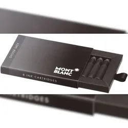 Montblanc® MB128202 Tintenpatronen, 8 Stück, grau