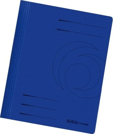 herlitz 10 Schnellhefter Karton dunkelblau DIN A4