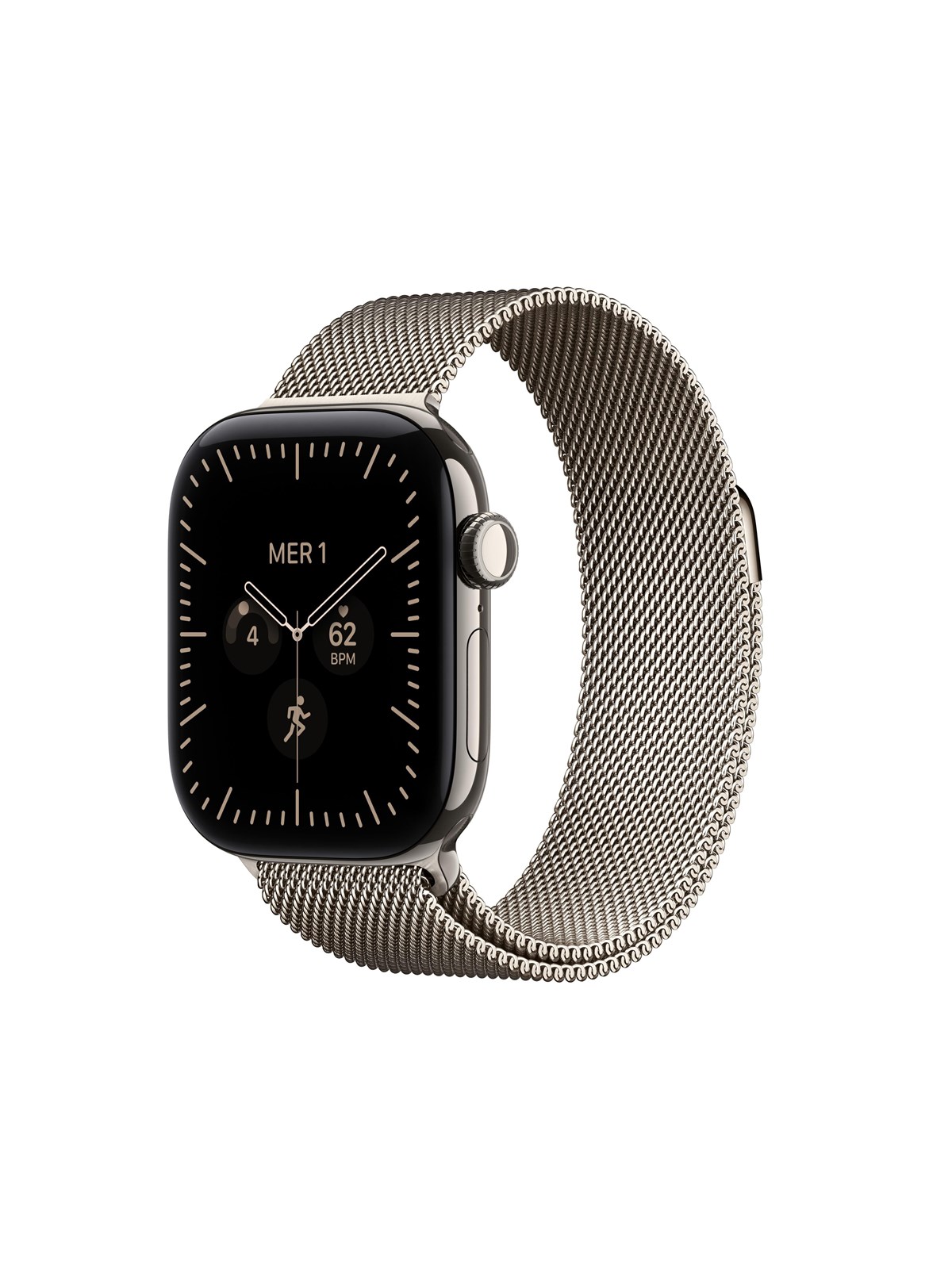 Apple Watch Series 12 GPS + Cellular 42mm Natural Titanium Case with Natural Milanese Loop