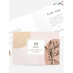 Jubiläumskarten selbst gestalten mit Spruch und Fotos im Onlinedesigner bei Meine-Kartenmanufaktur.de