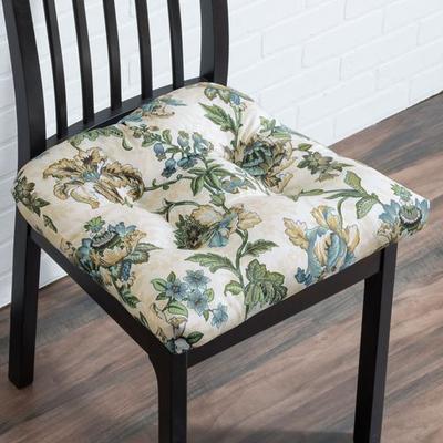 A. L. Ellis Inc "Dorset Chair Pad Cushion 18"" Square, 18"" Square, Steel Blue"