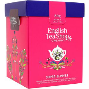 EnglishTeaShop Tee Super Beeren, in Geschenkbox, BIO, Früchtetee, loser Tee, 80 g