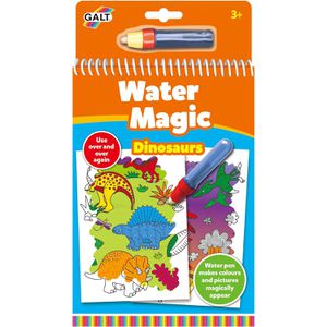 Jumbo Malset 1004660 Water Magic Dinosaurier, Wassermalbuch m. Wasserstift, 6 Seiten, ab 3 Jahre