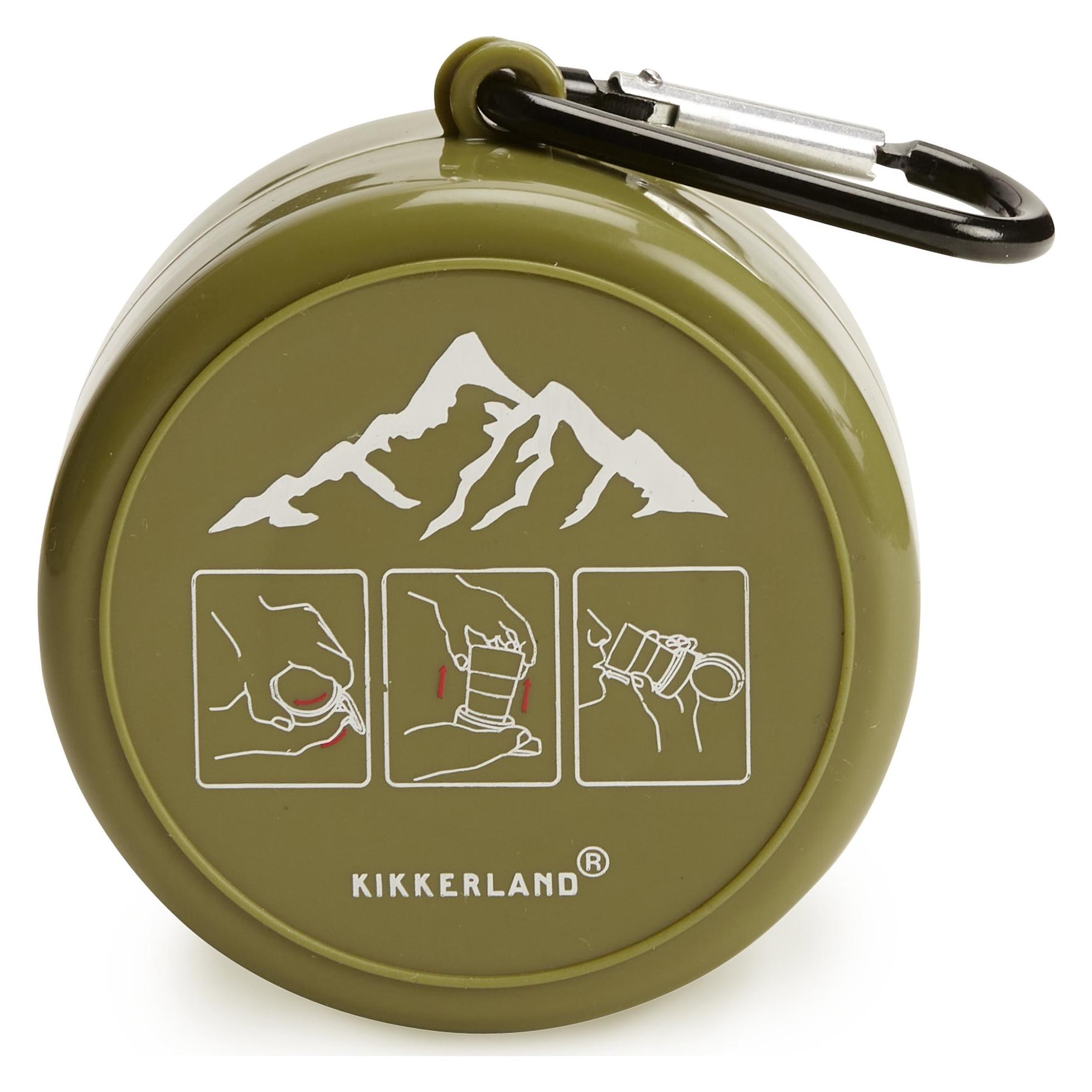 Kikkerland Collapsible Tumbler w Pill Compart (CU340) (CU340)