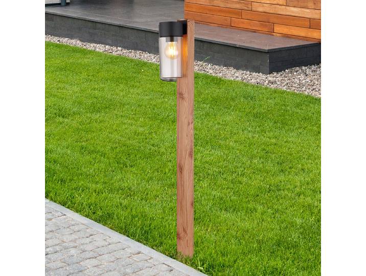 home24 Padverlichting 15 x 100 x 9cm zwart/transparant