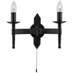 Wand Spot Lampe Leuchte Schwarz Flur Büro Schlaf Ess Wohn Zimmer Beleuchtung