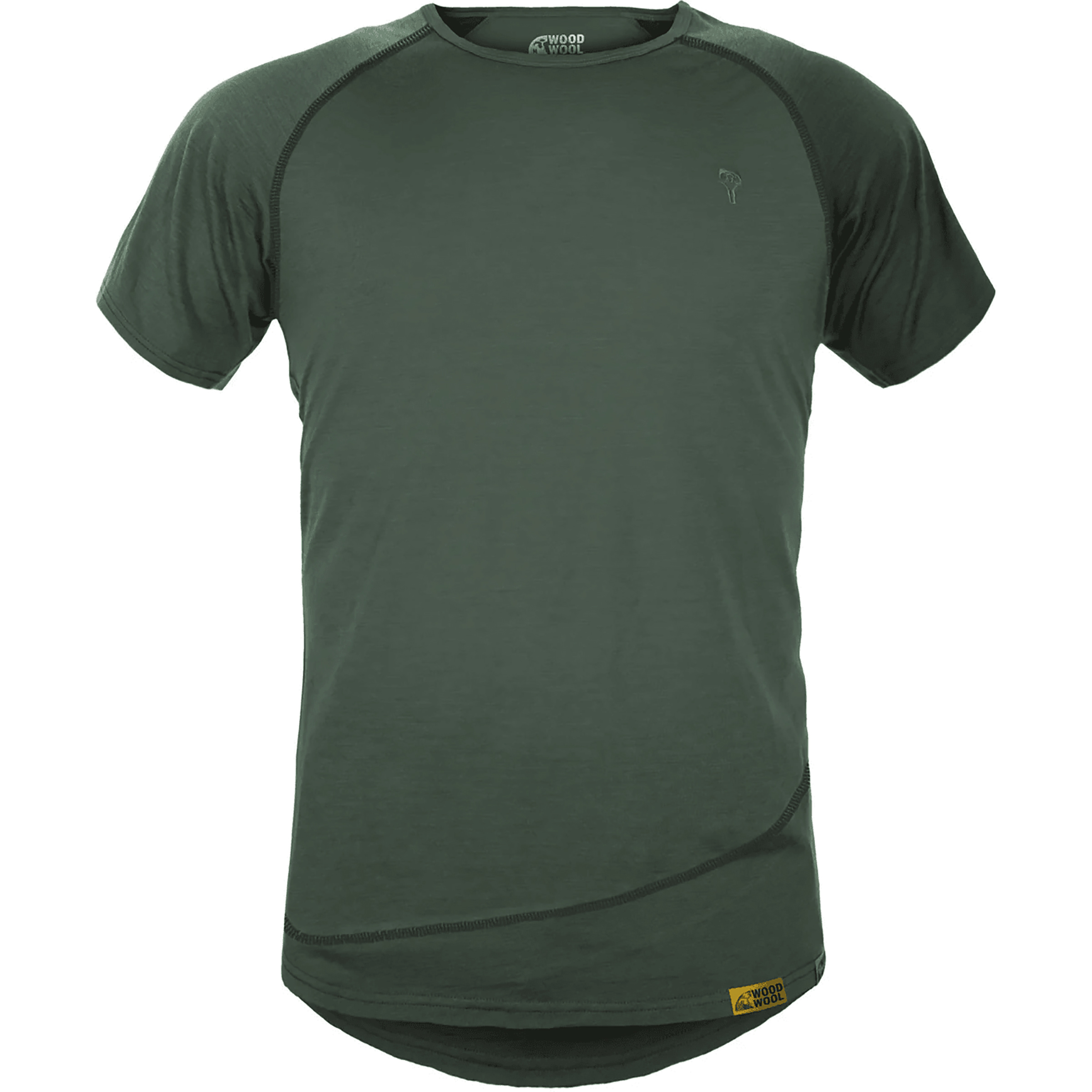 Grüezi Bag Mr. Pike WoodWool Herren T-Shirts gruen Größe M Trekking Hautfreundlich Merinowolle | Lyocell (Tencel)