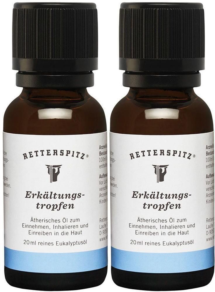 Retterspitz Erkältungstropfen 2x 2x20 ml Ätherisches Öl