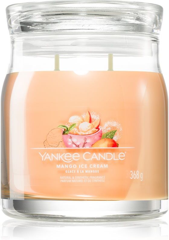 Yankee Candle Mango Ice Cream bougie parfumée Signature 368 g