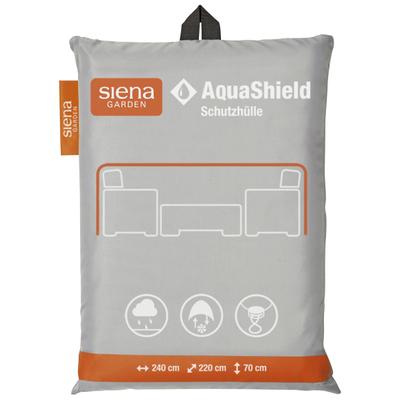 Gartenmöbel-Schutzhülle SIENA GARDEN "AquaShield", grau, B:220cm H:70cm L:240cm, Polyester, Planen