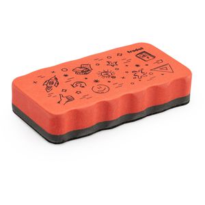 Trodat Tafelwischer 62538 Radierschwamm, magnetisch, mit Löschfilz, aus EVA-Schaum, rot