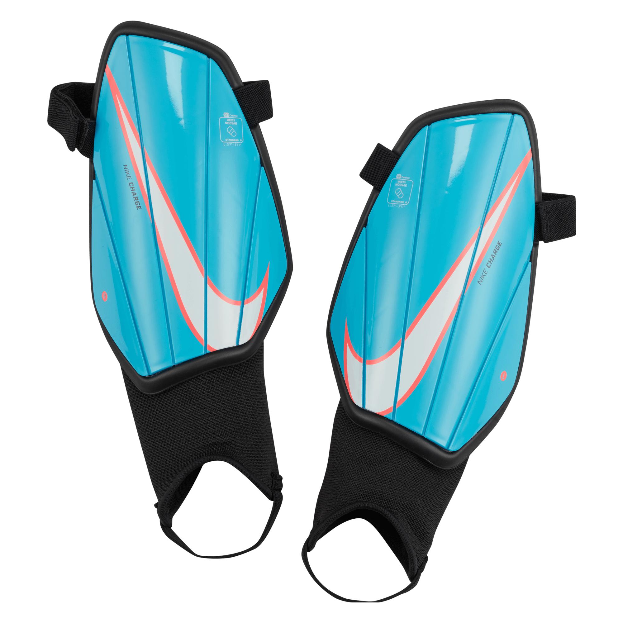 Nike Charge Soccer Shin Guards BALTIC BLUE/BLACK/WHITE L (L) (SP2164)