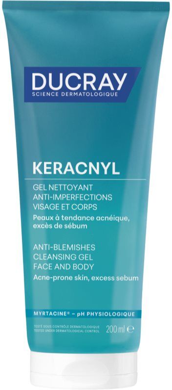 Ducray Keracnyl Foaming gel Reinigungsschaumgel für fettige Haut mit Neigung zu Akne 200 ml