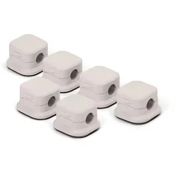 Tchibo - 6 selbstklebende Kabelhalter - beige