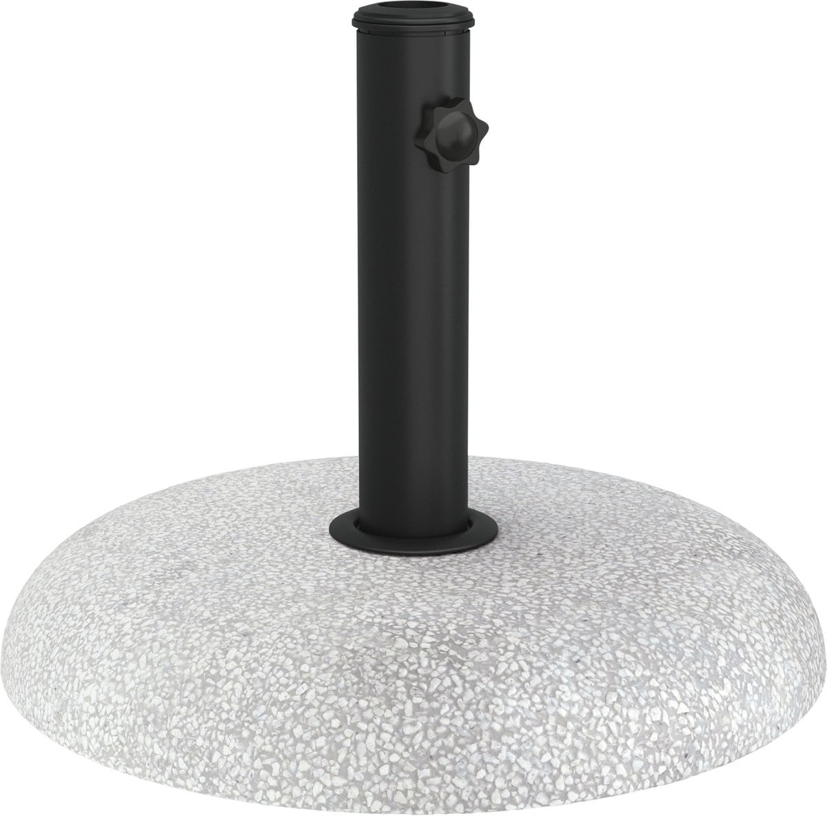 vidaXL Parasolvoet - 20,9 kg - Lichtgrijs - Betonkleurig - Rond