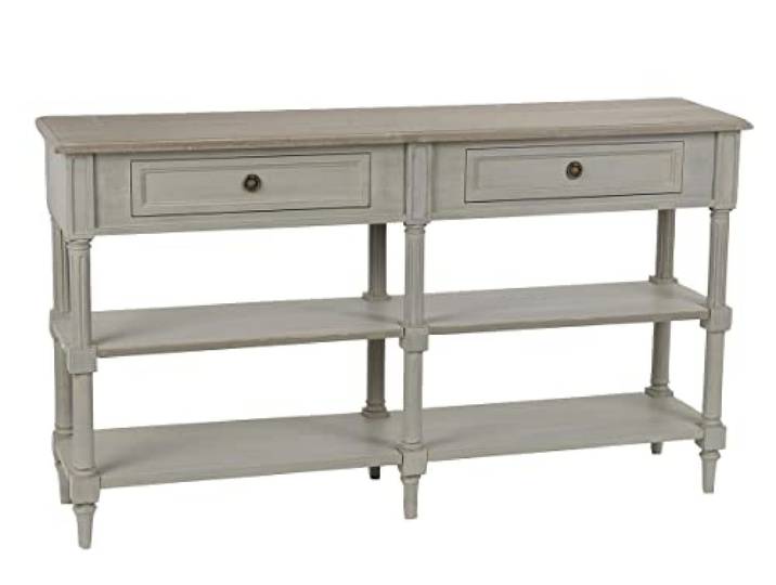 Adept Home Console Drapier Cérusé Lin\, Collection Edouard