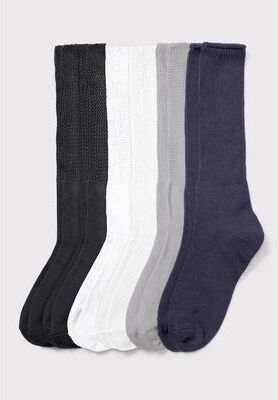 Plus Size Women's 6-Pack Soft Rib Knit Socks by Comfort Choice in Basic Pack (Size 1X) Tights