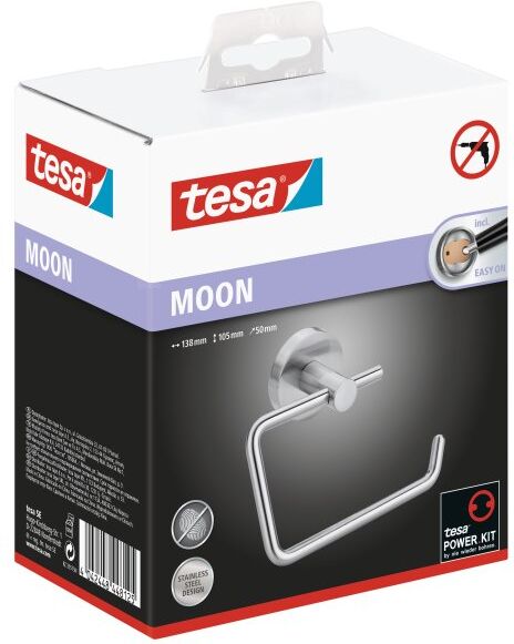 Tesa Moon Toiletpapirholder, Sølv