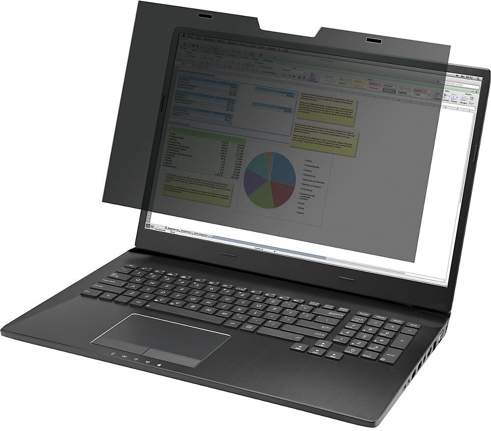 DURABLE Blickschutzfilter MAGNETIC 16:9, anthrazit/grau, VE 1 Stk, für Bildschirme 14'', Seitenverhältnis 16:9