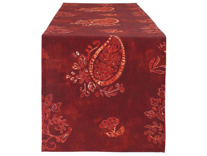 Tischläufer CASATEX Orient , rot (bordeaux), B:40cm L:140cm, Baumwolle, Tischdecken, Tischläufer