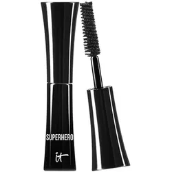 It Cosmetics, Mascara, Superhero Elastic Stretch Volumizing Mascara Deluxe Size Super Black (Schwarz)