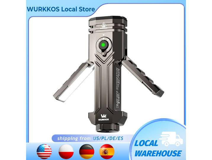 Wurkkos HD02 LED lampe de Camping Portable Sports de plein air pêche 3200 Lumens chasse randonnée projecteur avec batterie Rechargeable