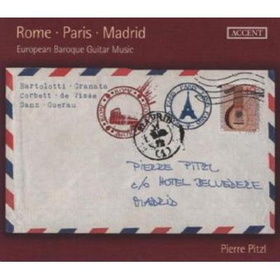 Rome-Paris-Madrid-European Baroque Guitar Music - SANZ,Corbett,Bartolotti u. a., CD, 4015023242876