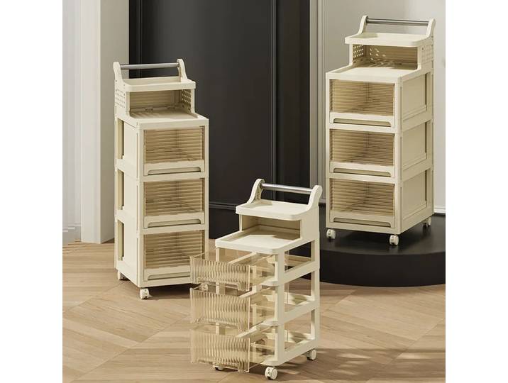 Chariot de rangement pour articles ménagers, Meuble de rangement pour salon, Chariot à articles divers, Canapé pliant simple, Meuble de rangement mobile à tiroirs