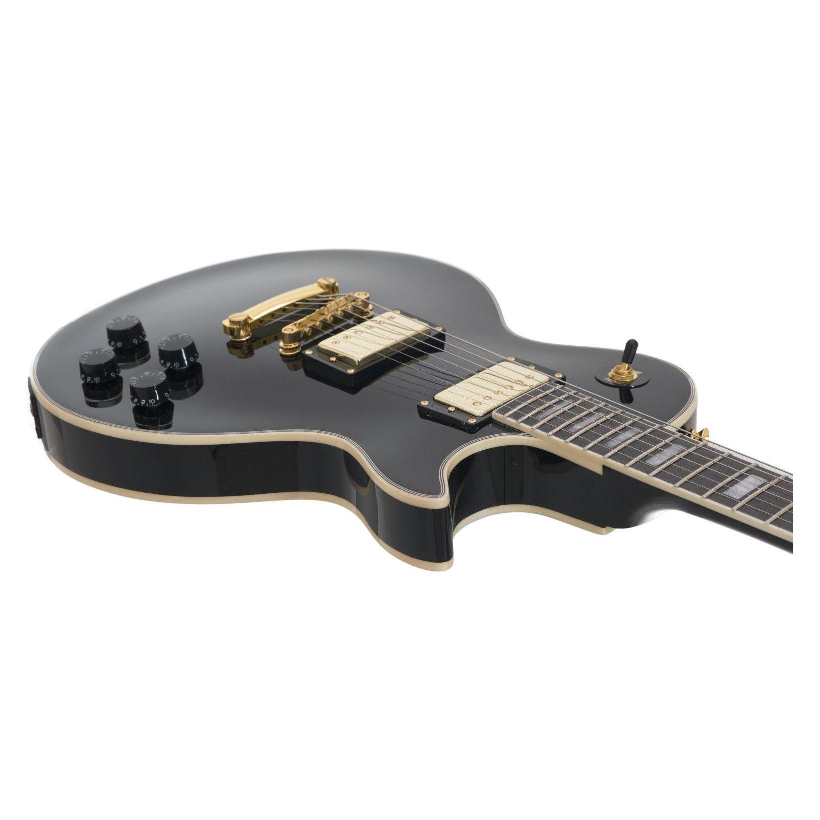Dimavery LP-530 E-Gitarre, schwarz/gold (E-Gitarre) (26215156)