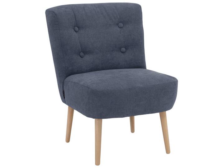 Max Winzer Sessel, Blau, Holz, Buche, 58x78x68 cm, Goldenes M, Made in Germany, Wohnzimmer, Sessel, Sessel