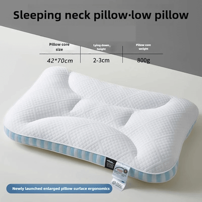 Inspire Essentials Deep Sleep Memory Foam Pillow Neck Support Comfortable Breathable Design l blue