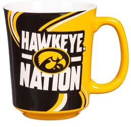 Evergreen University of Iowa, 14 oz Ceramic Coffee Mug w/ Gift Box