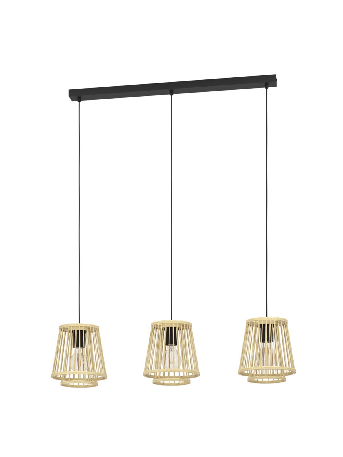 EGLO HYKEHAM LANGER TISCH 3XE27 L910 NATUR
