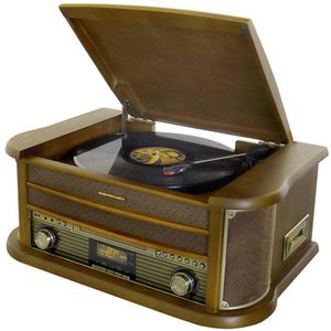 Soundmaster Radio NR565DAB DAB+, CD, Bluetooth, USB, Kassettendeck, Stereo, braun