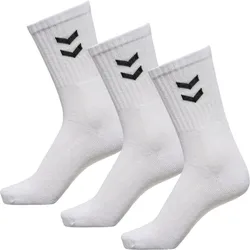 3er Pack hummel Basic Crew Sportsocken 9001 - white 12 (41-45)