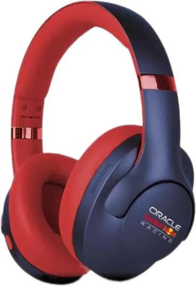 Red Bull Racing ORACLE draadloze over-ear Bluetooth hoofdtelefoon, opvouwbaar, blauw-rood