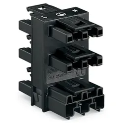 Wago 770-608 5-fach-Verteiler,3-polig,Kod. A,schwarz 770608  - 25 Stück