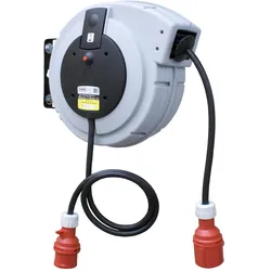Elmag, Kabelrolle, Automatischer Kabelaufroller für Hobby und Industrie. (15 m, 2.50 mm2)