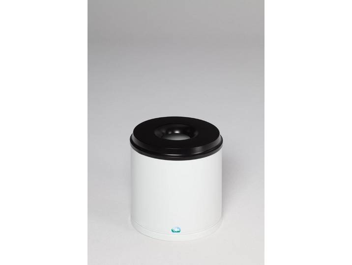 PROREGAL® Papierkorb Selbstlöschender Papierkorb 30L 40x37x37cm Weiß