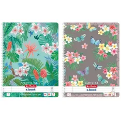 Herlitz Spiralblock A4 Ladylike 80 Blatt l/R 2 Motive sortiert