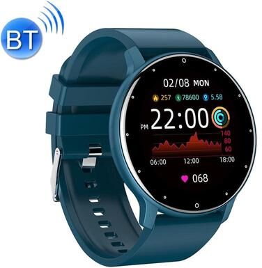 Inspired Deals ZL02 Smart Fitness Watch With Heart Rate Monitor And Blood Oxygen Monitor Bluetooth Sports Tracker blue