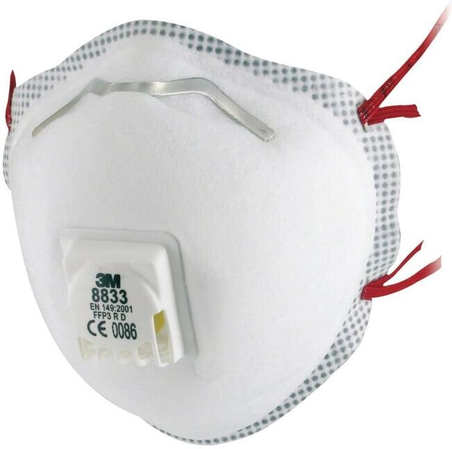 3M Masque de protection respiratoire 8833, FFP3 R D (7100057145)