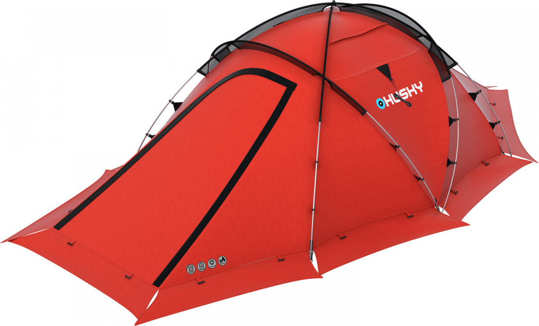 Husky Fighter Extreme 2021 3-4-leichtes Zelt - 3-4 Personen - Rot