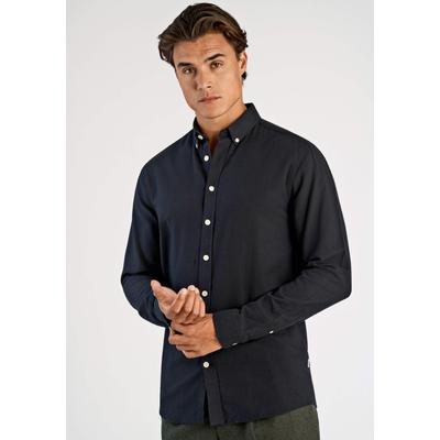 Flanellhemd LINDBERGH "Flanellhemd (Langarm) Relaxed Fit", Herren, Gr. L, Normalgrößen, schwarz (schwarz mix), Obermaterial: 100% Baumwolle, Hemden