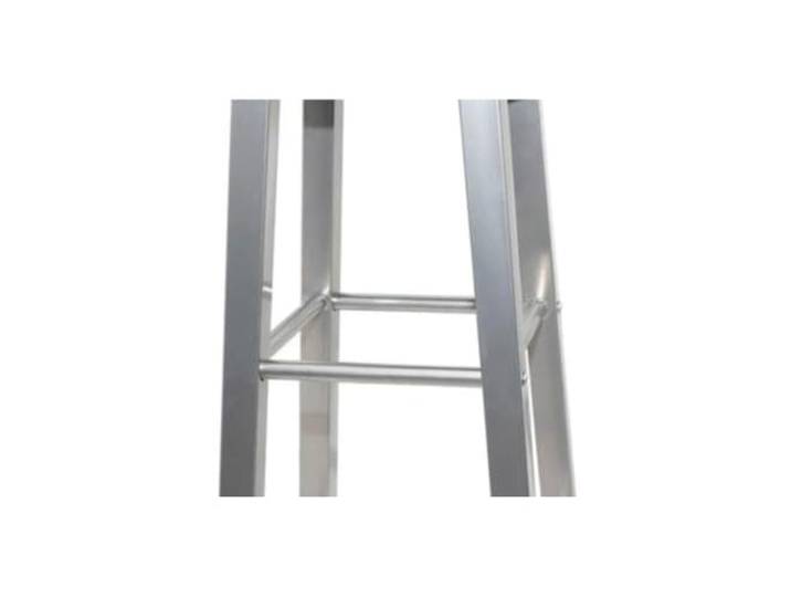 HGPOTUY Barhocker 2 STK. Metall mit MDF-Sitz Braun Stahlgestell, Fußstützen in 2 Höhen, 110 kg pro Sitzplatz, leicht aufzubauen, einfach zu reinigen