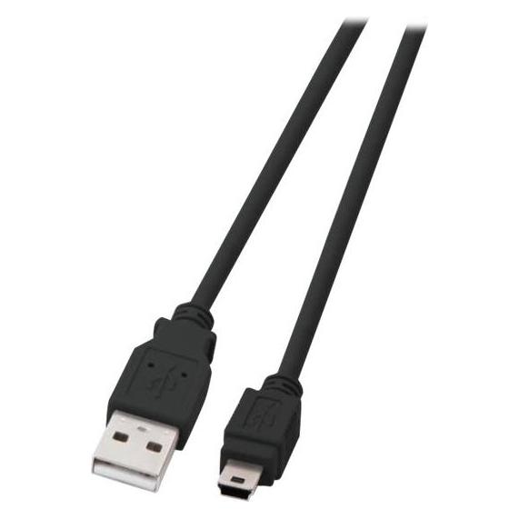 EFB Elektronik USB2.0 Anschlusskabel A-Mini B (5polig), St.-St., 1,5m, schwarz, Classic Umspritzt, geschirmt, Farbe (1.50 m, USB 2.0) (K5250SW.1)